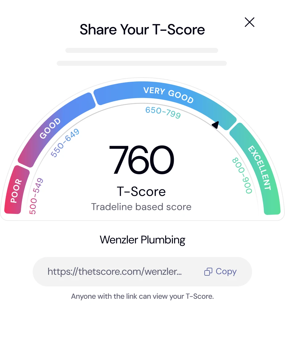 Build your credit health (T-Score)