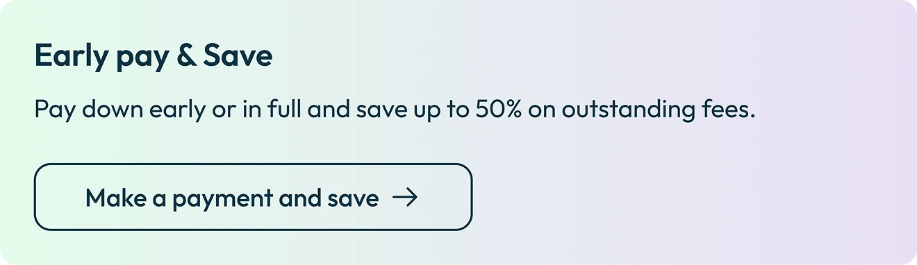 Request an early payoff or make a payment, right in the portal