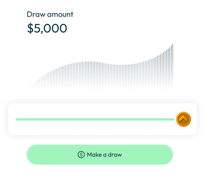 Draw funds instantly