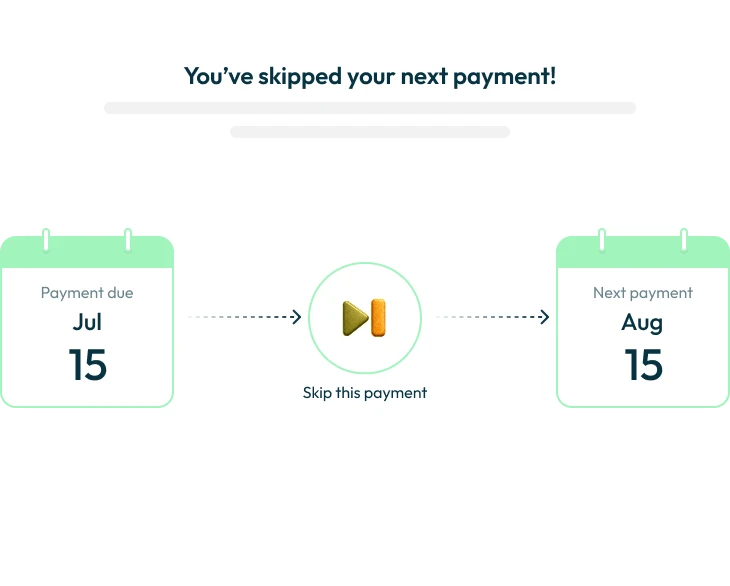 Skip a payment