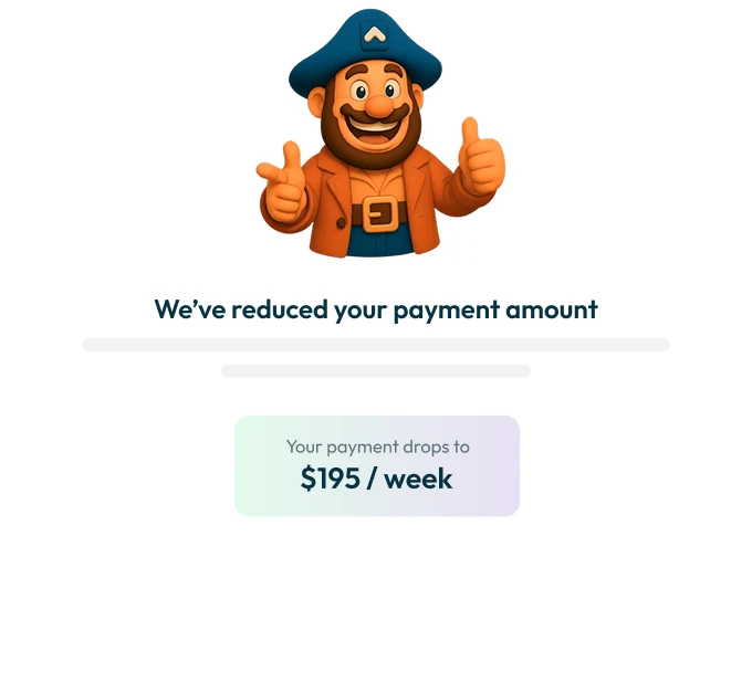Reduce your payment when cash is tight